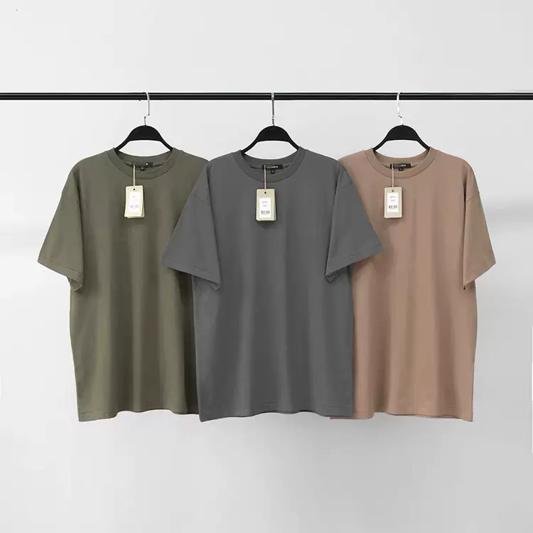 Yeezy Season 6 高街经典短袖T恤  灰卡 砖红 绿卡 S-XL  3614#
