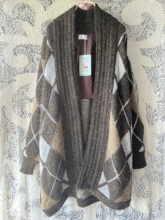 UNICA/文艺复兴阿盖尔格纹牦牛绒羊毛学院风针织开衫毛衣套装