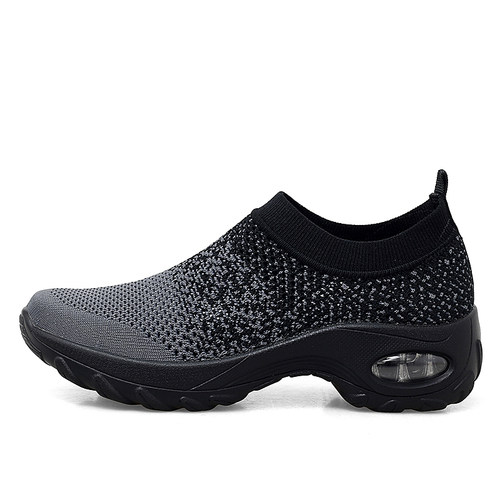 【断码清仓】减震镂空鞋妈妈鞋套脚懒人鞋透气厚底增高老人网面鞋