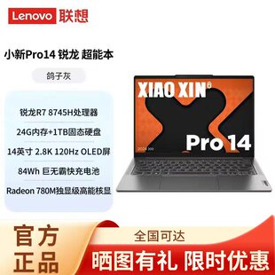 Lenovo联想小新Pro14商务设计学习办公娱pro16轻薄便携笔记本电脑
