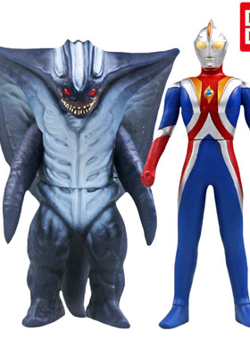 万代正品高斯日蚀形态超决战加佐特怪兽奥特曼软胶耐摔玩具 69060