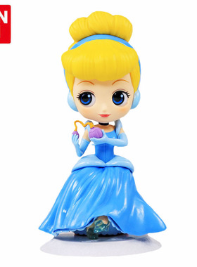 万代Qposket迪士尼水晶公主可爱公仔35人偶仙蒂瑞拉香水魔法35813