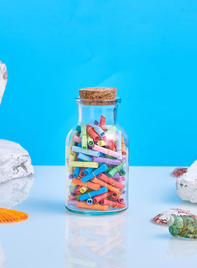 许愿瓶解忧瓶糖果瓶心愿纸卷信纸情书道歉表白活动新年礼物创意