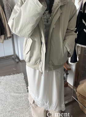 ciment 韩国东大门内里毛毛厚实派克服外套