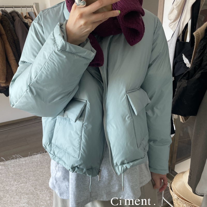 ciment 韩国东大门超美浅蓝色鸭绒羽绒服