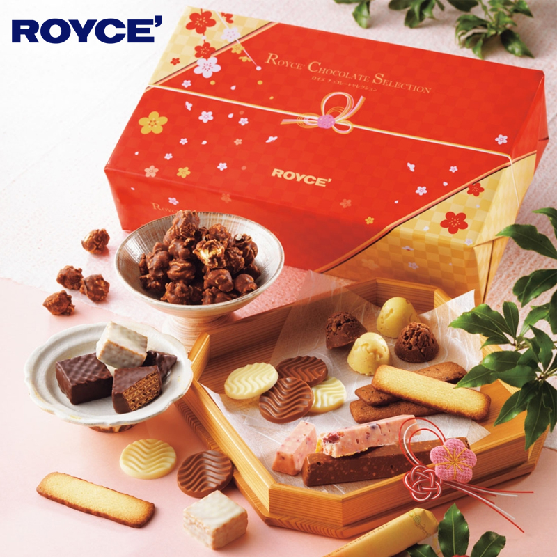 新年限定日本ROYCE巧克力椰子曲奇威化饼干爆米花倒数日历礼盒