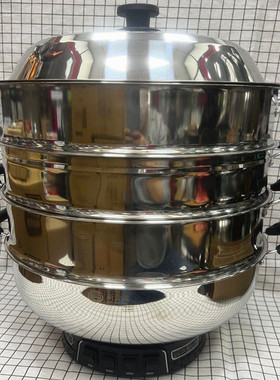 加厚 新食代不锈钢电热锅/电炒锅38cm/40cm电蒸锅28/30/32/34cm