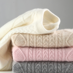 儿童100%纯山羊绒男童毛衣女孩新款打底衫宝宝中大童秋冬加厚童装