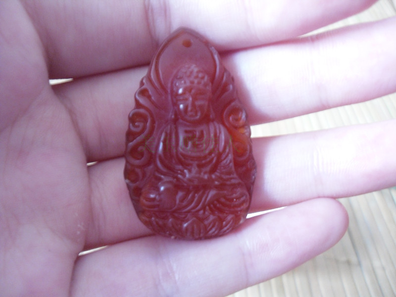 生肖属狗和属猪的红玉髓本命佛守护神-阿弥陀佛正品新款新品