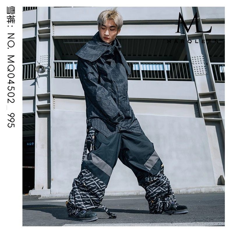 2324新款ML雪裤小众Marqleen男女单板滑雪裤专业防风防水傲盛雪具