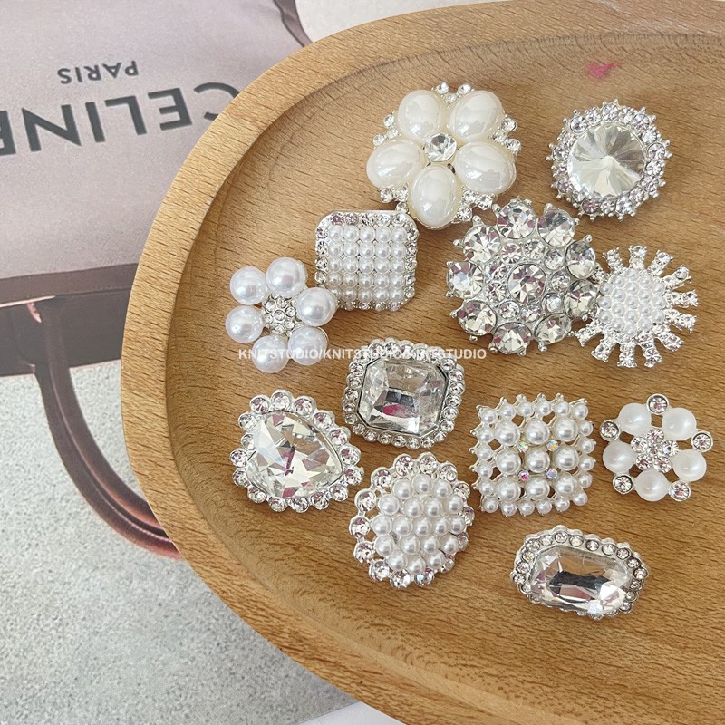 时尚小香风珍珠水钻纽扣西装外套装饰扣连衣裙衬衫钮扣毛衣开衫扣,居家布艺,纽扣,淘宝优惠券,粉丝福利购,淘宝优惠卷