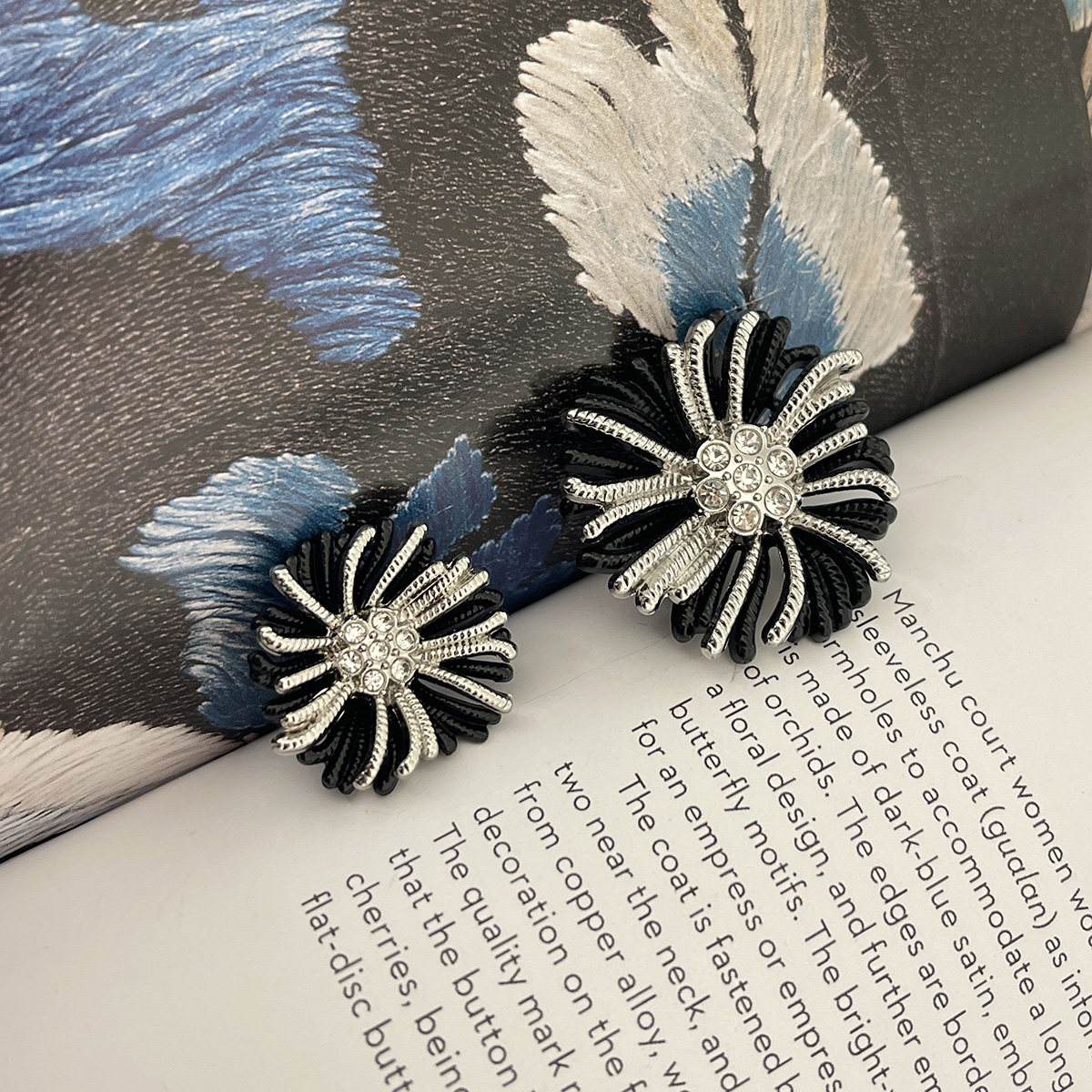 复古小香风小雏菊花朵金属纽扣皮草呢大衣装饰扣轻奢西服外套扣子