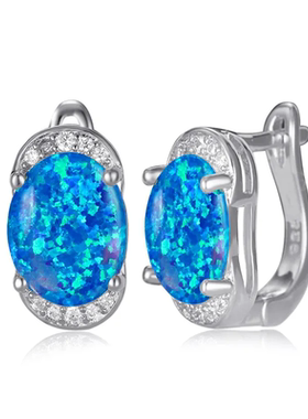 9136·针925银【原创澳宝/欧泊opal系列】设计师款耳饰