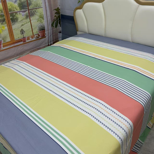 山东非遗正宗老粗布床单单件加密双人老式宿舍单双人褥单炕单凉席