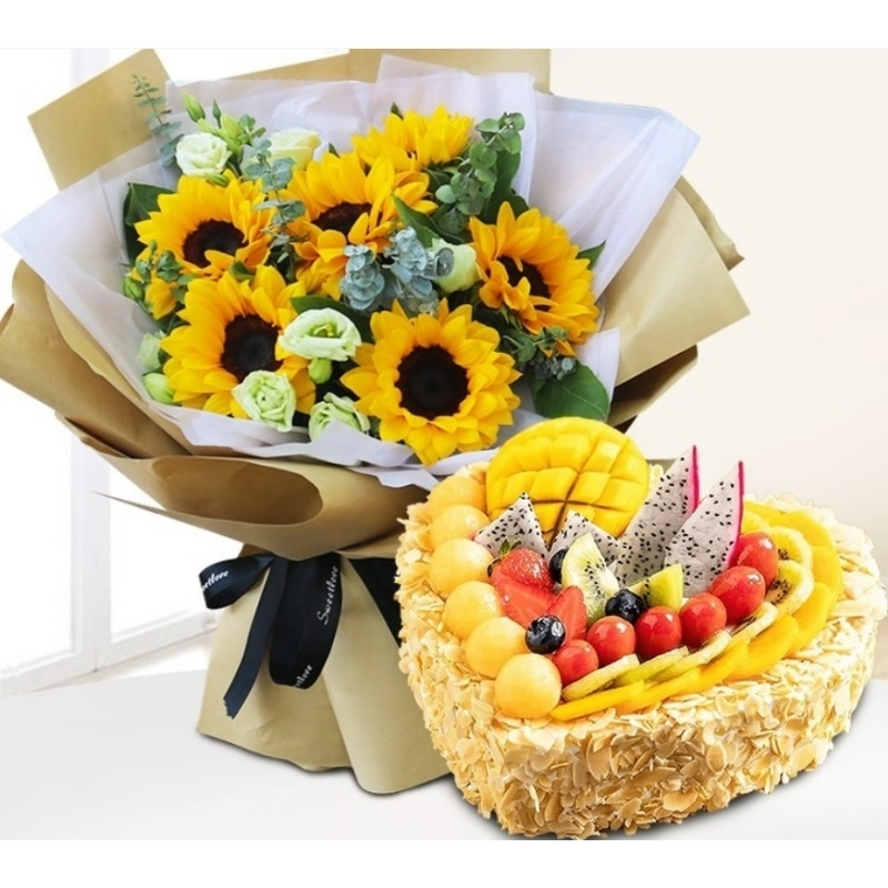 牙克石市翠杨路火车站根河市康泰医院玫瑰花生日蛋糕鲜花店同城