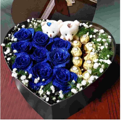 洞口县8号副食城裕峰中央广场雪峰广场鲜花店520配送玫瑰花束