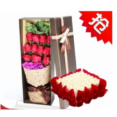 西安临潼区东三岔芷阳湖长安区秦岭沿线蛋糕鲜花店同城速递玫瑰