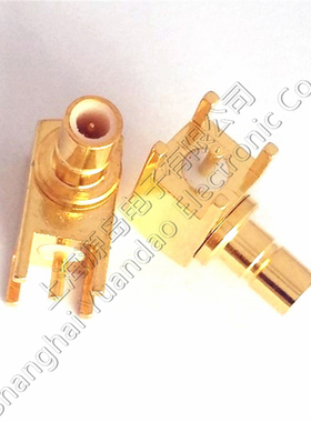 纯铜射频连接器SMB-JWE弯式公座焊板PCB天线座SMB-JWHD90度直角
