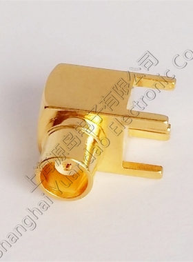 优质全铜MCX-KWE天线母座PCB焊板射频连接器母MCX-KWHD弯90度L形