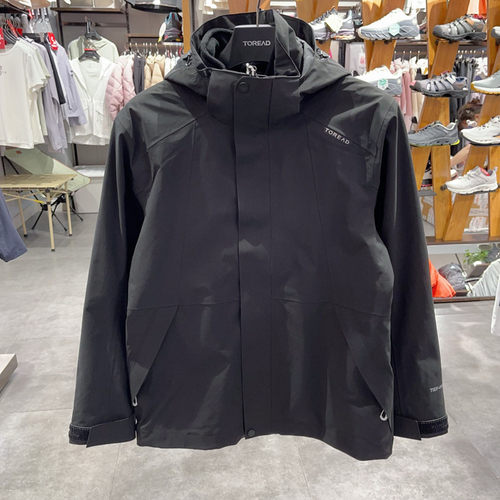 探路者防水保暖男秋冬冲锋衣