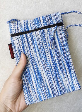 尼泊尔WSDO纯棉手织布可斜挎手机包 迷你护照包 随身迷你包