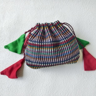 收纳束口袋② Thailly纯棉手织布首饰袋抽绳袋 尼泊尔WSDO Nepali