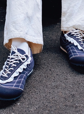 【周雨彤同款】LeStream芭蕾韩系蕾丝系带休闲鞋暮色平底鞋女2025