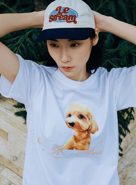 LeStream小狗短袖T恤男女同款短tee2025FW新品