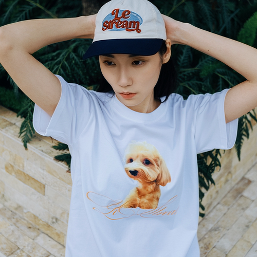 【苏新皓同款】LeStream小狗短袖T恤男女同款短tee2025FW新品