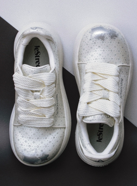 【周深同款】LeStream水星德比鞋白色厚底增高星星大头休闲鞋