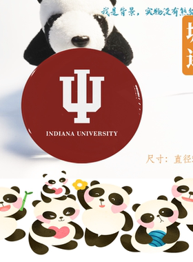 Indiana University印第安纳大冰箱贴IU印第安纳大学纪念品手信