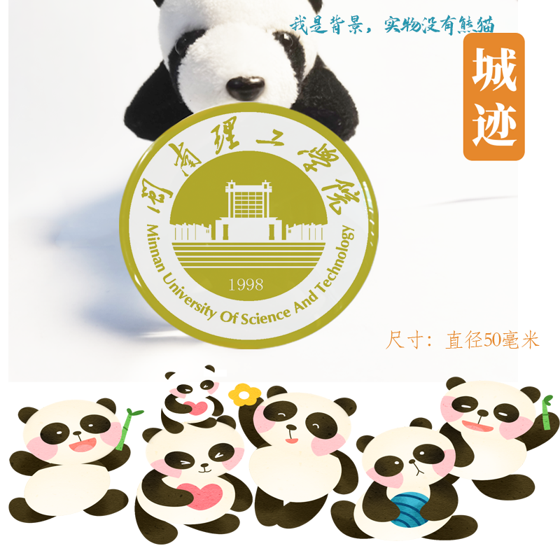 闽南理工学院冰箱贴校徽闽南理工学院纪念品校友伴手礼冰箱贴定制