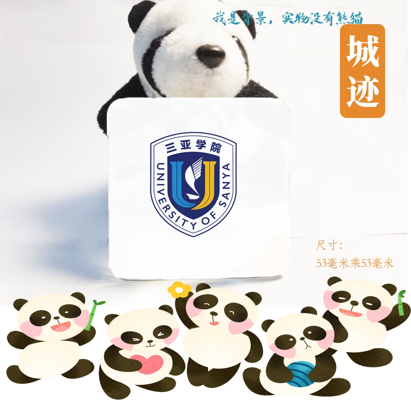 三亚学院冰箱贴校徽三亚学院纪念品校友纪念伴手礼冰箱贴定制装饰