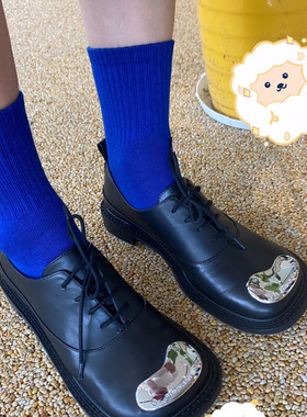 JA中筒舒适绵羊毛加厚冬季保暖袜白色纯色简约百搭学院堆堆女袜子