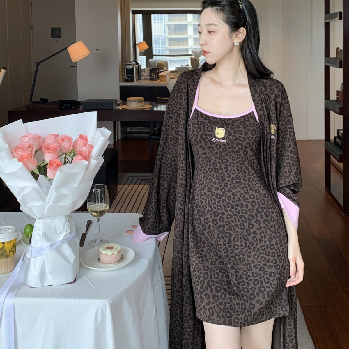 2026新款睡衣春秋长袖睡袍女睡袍/浴袍