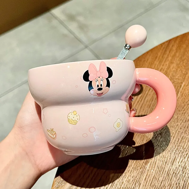 生日礼物可爱米奇米妮陶瓷喝水杯儿童早餐牛奶杯高颜值情侣马克杯