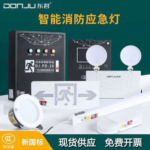 东君集控自带电池消防应急安全灯