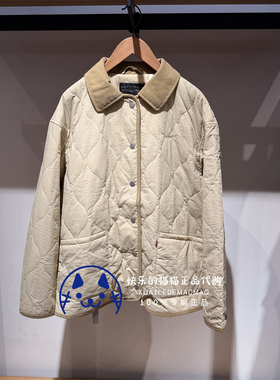 Levis李维斯专柜正品2025 女士复古绗缝宽松休闲棉服008G4-0000