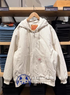 Levis李维斯专柜正品2026 男士工装宽松连帽棉服外套A3222-0019