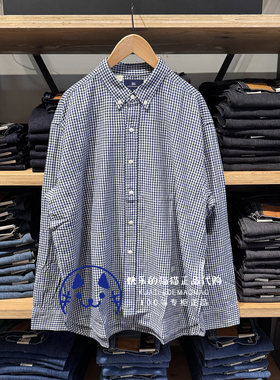 Levis李维斯专柜正品2025BlueTab男士条纹休闲长袖衬衫001LI-0002