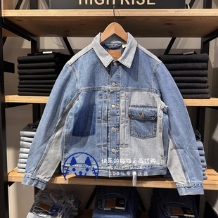Levis李维斯专柜正品2025  男士type2美式拼接牛仔外套004YT-0000