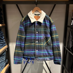 复古格纹仿羊羔毛外套A4882 男士 0005 Levis李维斯专柜正品 特价