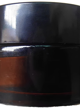 分装瓶空瓶热销现货供应配黑色塑料盖30G茶色玻璃瓶膏霜瓶面霜瓶