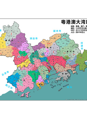 定制设计高清打印粤港澳大湾区城市房产中介小区图直播背景图定制