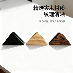 高端三角形纸巾盒实木纸巾盒高级纸巾盒纸巾架立式餐厅纸巾架酒吧