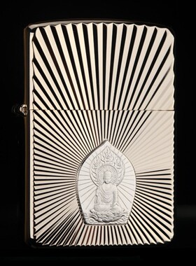 ZIPPO原装正品打火机 日版限量 纯银162WG 释迦牟尼如来 专柜正版