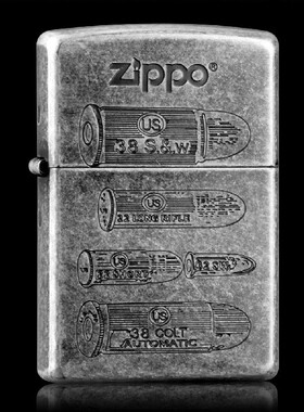 ZIPPO原装正品打火机 芝宝 古银双刻 飞速的子弹 专柜正版 限量版