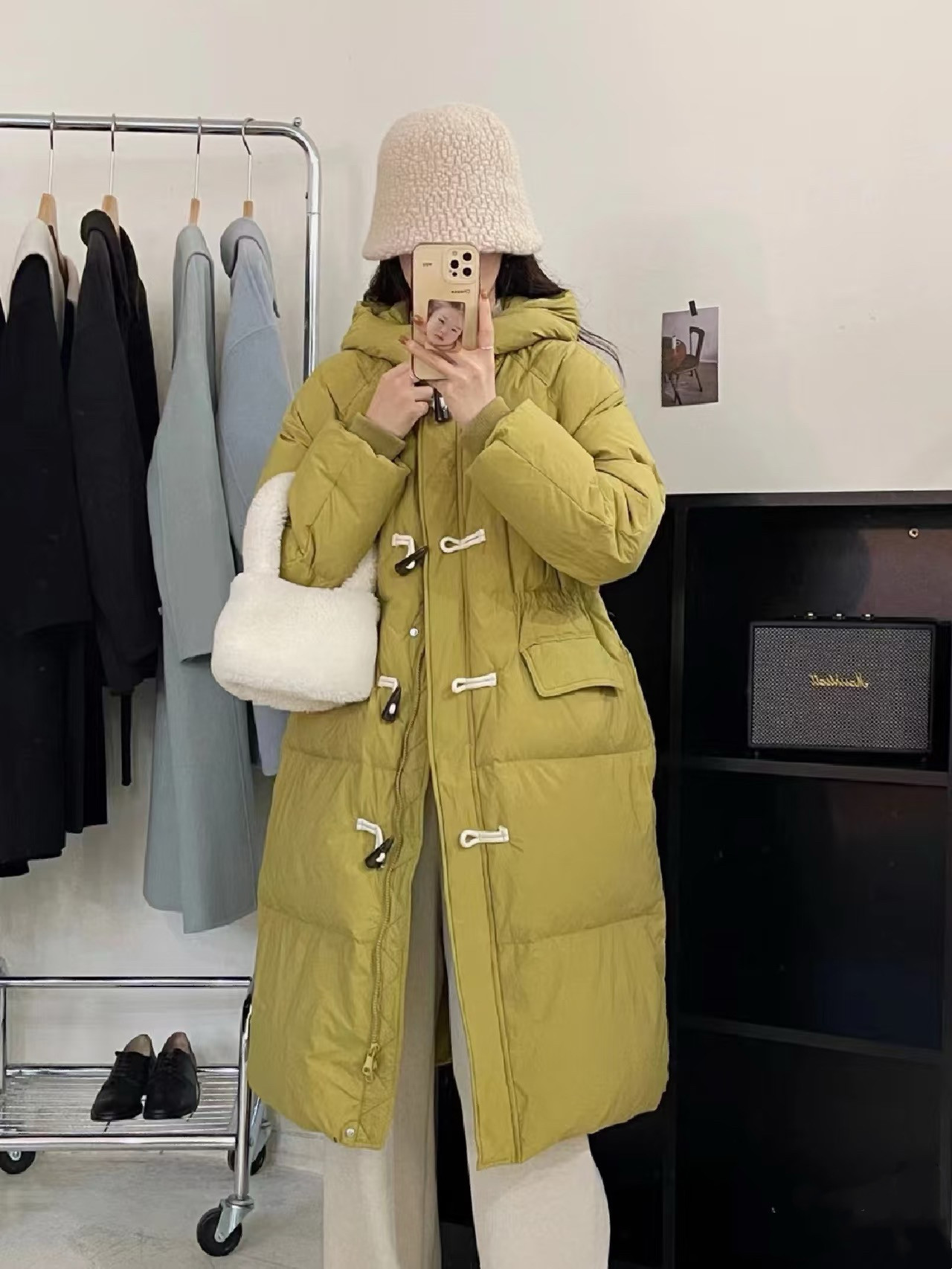 2026冬季新款中长款连帽羽绒羽绒服