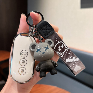 2022款华为AITO问界M5钥匙套专用卡片金属汽车钥匙壳扣金康M7包