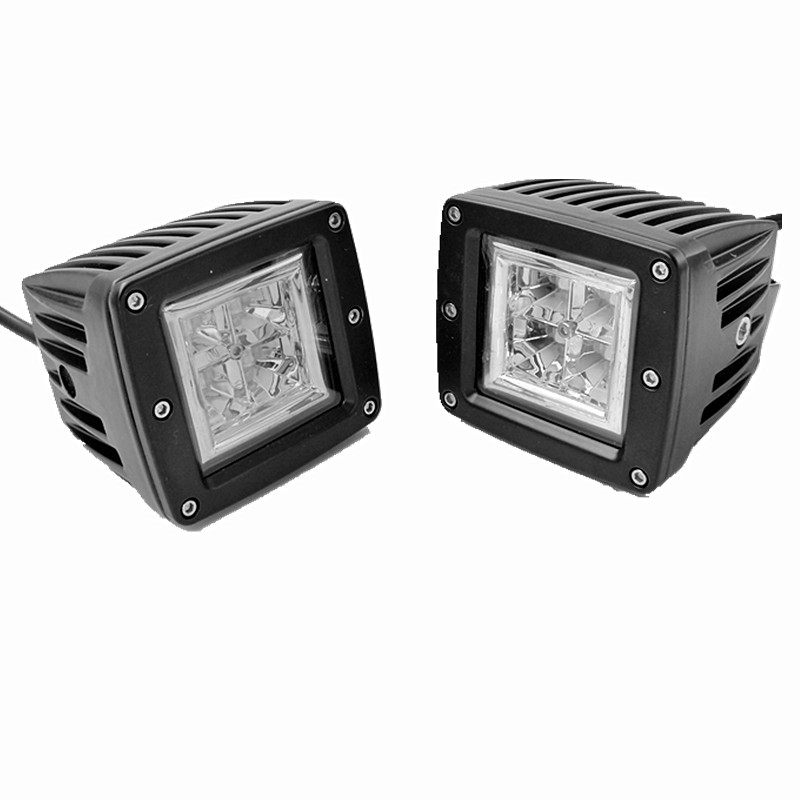 40W 자동차 LED 스포트라이트 오프로드 차량 픽업 트럭 수정된 전면 및 후면 범퍼 조명 JEEP 랩터 안개 방지 조명 브레이크 라이트 반전